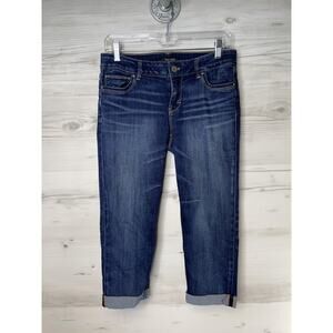 White House Black Market Slim Crop Jeans Womens 6P Petite Stretch Denim Pants